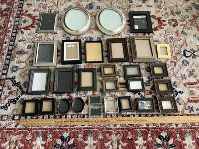 Various sizes and styles of frames