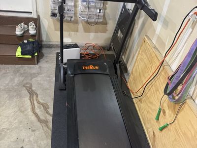 THERUN Folding Treadmill with Electronic Console & Incline Controls