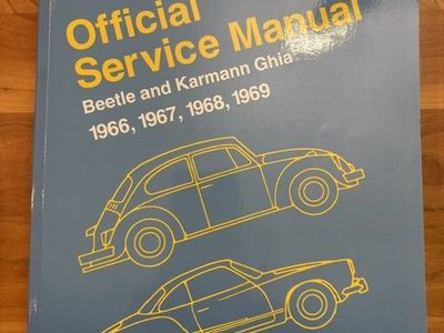 Volkwagen Official Service Manaual Beetle & Karmann Ghia 1966, 1967, 1968, 1969