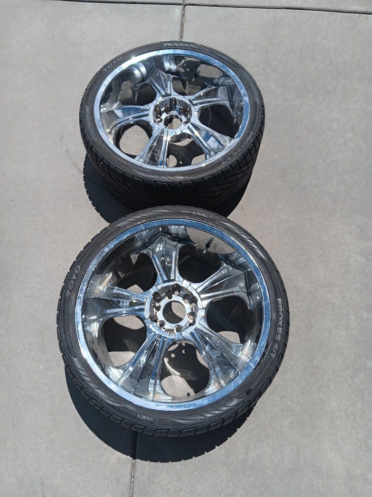 22” Toyo Tires + Rims – Like New – Need Gone ASAP