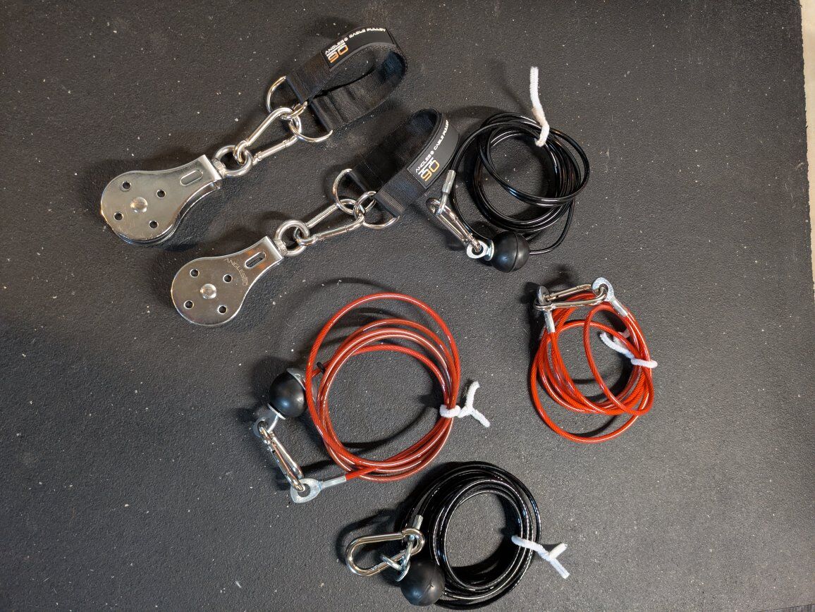 Angles90 Dual Cable Pulley System + Extra Cables (