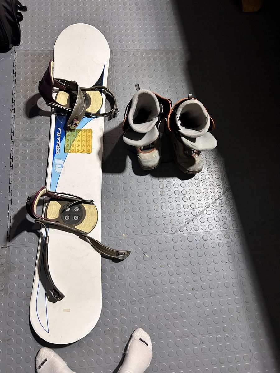 Snowboard And Boots