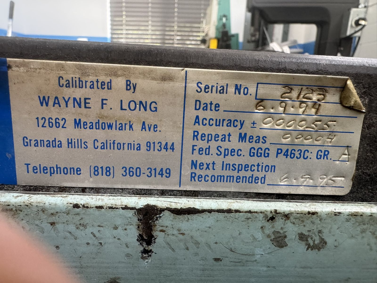 24"x18"x3" Granite Surface Plate