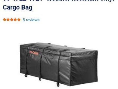 Weather resistant vinyl cargo bag