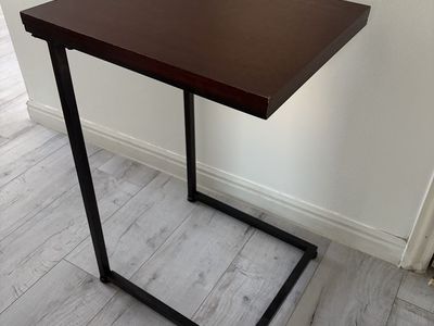 Wood side table