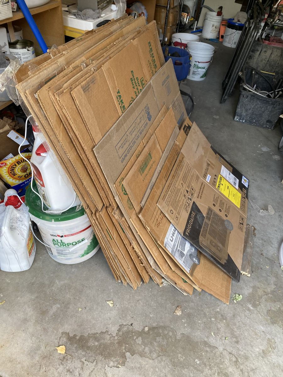 Assorted Used Cardboardu Moving Boxes - Various Sizes for Packing/Shipping