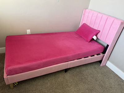Kids twin bed and mattress