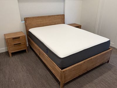 BRAND NEW - Camen Queen Size Bed w/nightstands AND Casper Mattress
