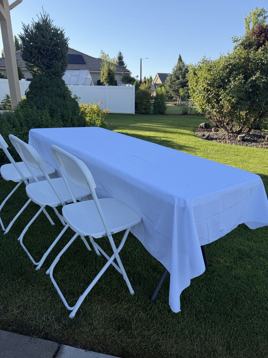 Renting tables and chairs