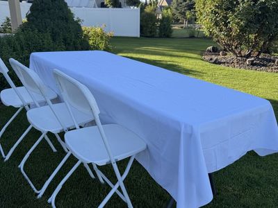 Renting tables and chairs