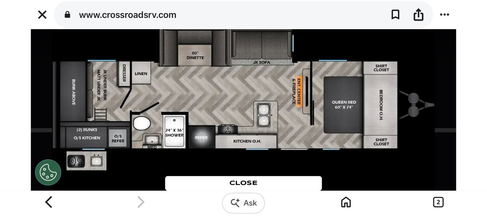 2022 Crossroads Zinger 290KB Travel Trailer - Queen Bed, Bunks, Outdoor Kitchen, Solar Ready
