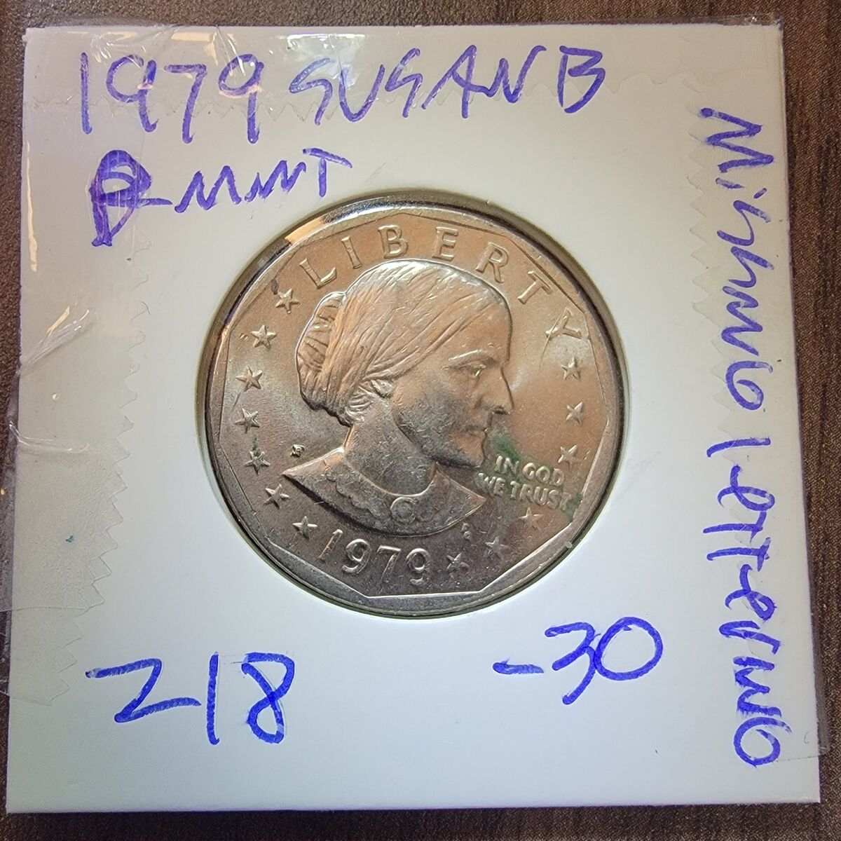 1979 Susan B. Anthony. defect.