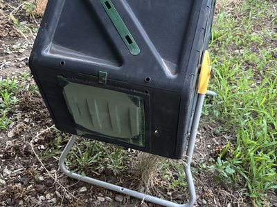 Large Rotating Outdoor Compost Tumbler Bin for Garden & Yard Waste