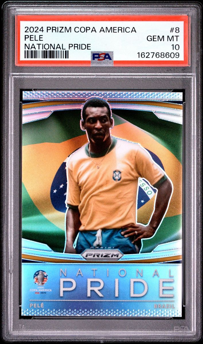 2024 Panini Prizm Copa America Pele National Pride #8 PSA 10 Gem MT