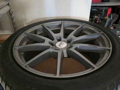 Snow tires and wheels for Tesla model S.