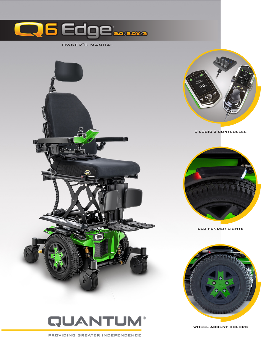 Q6 Edge 2.0 Quantum Power Wheelchair