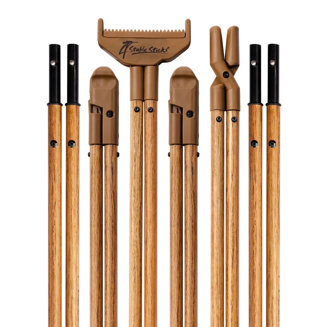 4 Stable Sticks; Ultimate Wood Shooting Sticks