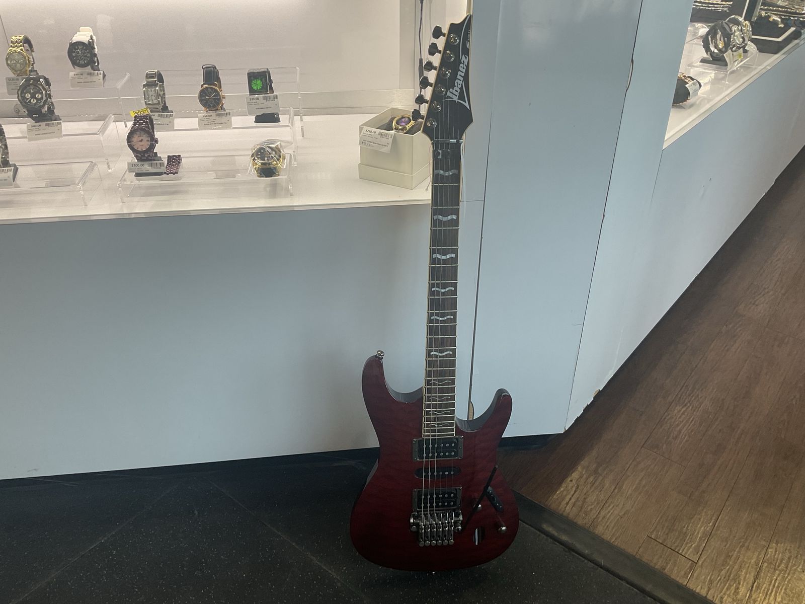 Ibanez Korea S470DXQM Char/Brn with soft case E75014140