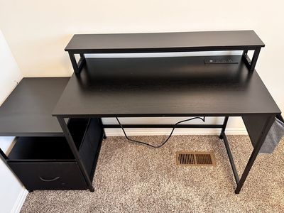 Black Office Desk