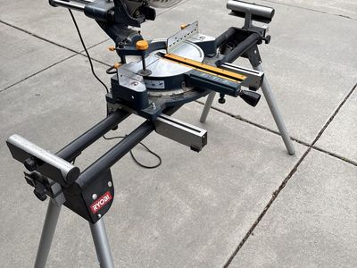 Ryobi 10" Double Bevel Sliding Compound Miter Saw with Stand