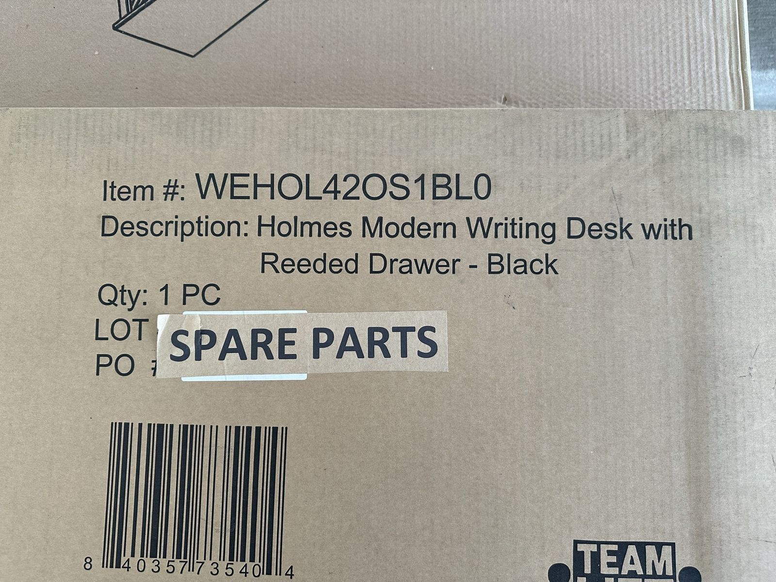 Walker Edison Holmes Modern Reeded Desk #2