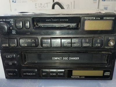 OEM Toyota Tape Deck & CD Player Stack – Fits 90s Camry, 4Runner, Supra