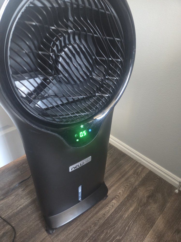 Newair Evaporative Cooler, Portable Air Cooler with Fan & Humidifier, Black, Used