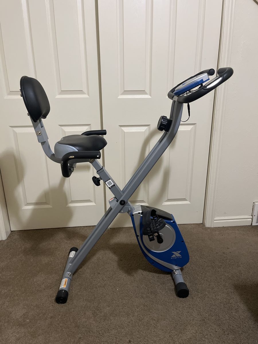 XTERRA FB150 Folding Exercise Bike, Compact Fitness, Recumbent, Adjustable Resistance