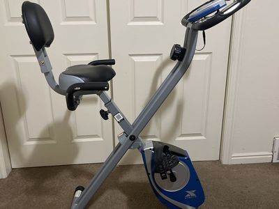 XTERRA FB150 Folding Exercise Bike, Compact Fitness, Recumbent, Adjustable Resistance