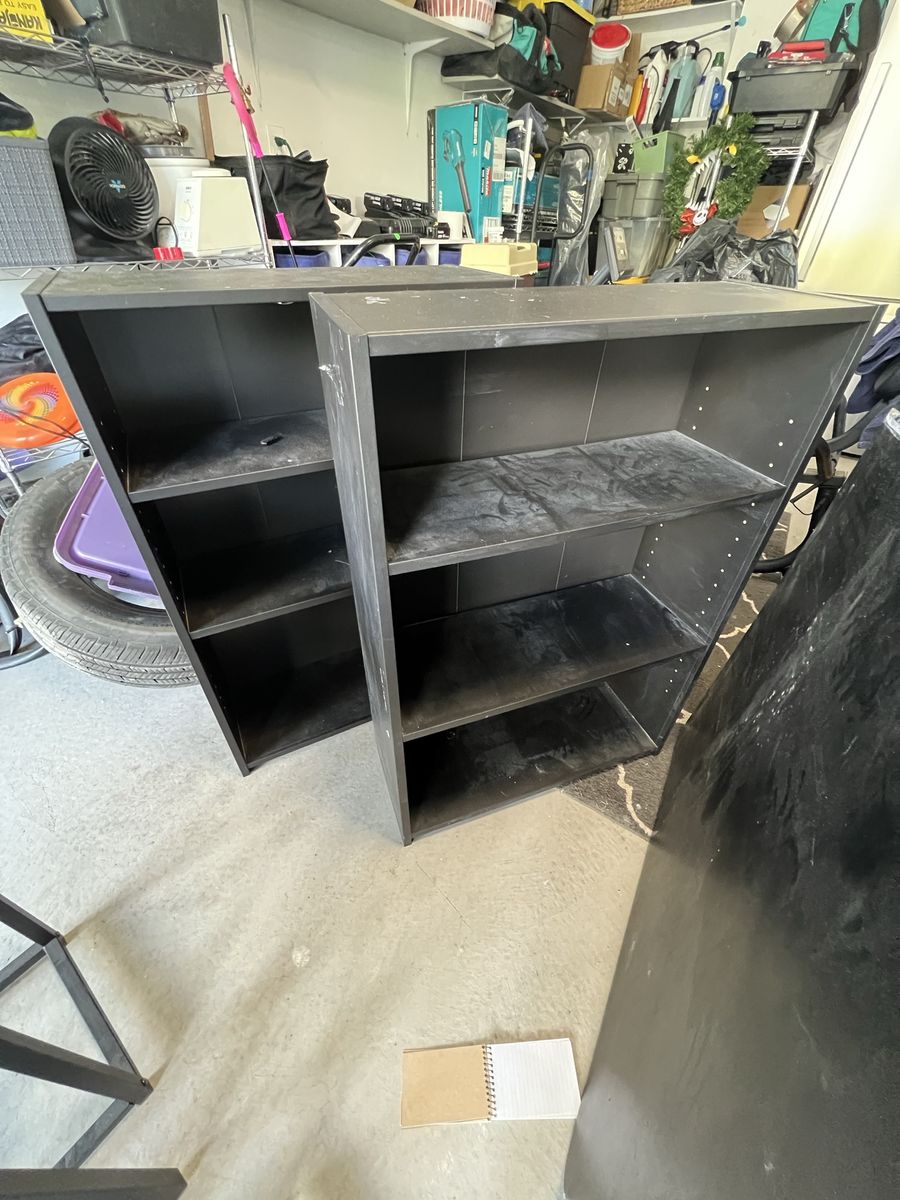 Black Bookshelves