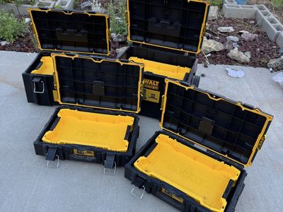 DeWalt ToughSystem 2.0 Rolling Tool Box System - 4-Piece Stackable Storage Solution