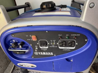 Yamaha EF2400iSHC Inverter Generator - Portable, Quiet, 2400W Max Output, Gasoline Powered