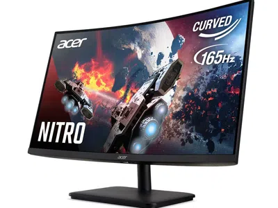 Acer ED270R Nitro or LG 27G411A 27" FHD (1920x1080) Curved 165Hz Gaming Monitor, Black, New