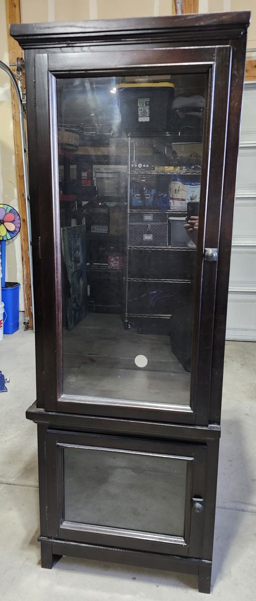 Wooden Entertainment Center Hutch