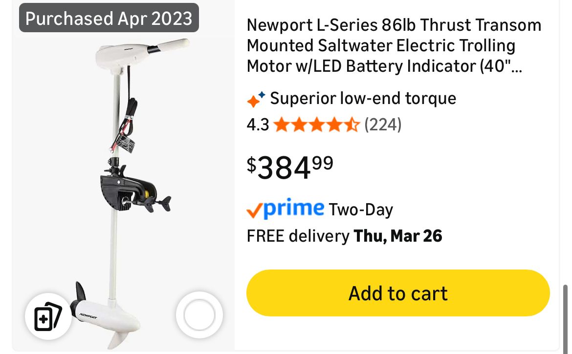 24 V 86 Pound Thrust