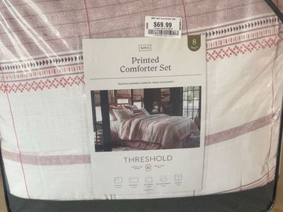 Kings size bed comforter 8 pieces