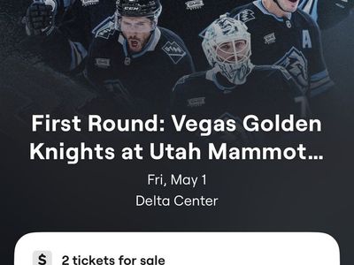 Game 6 Mammoth Tickets -Single Goal View-
