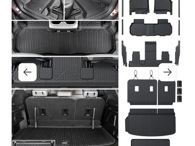 2024-26 GMC Acadia All Weather Full Coverage Floor & Cargo Mats with Door Sills
