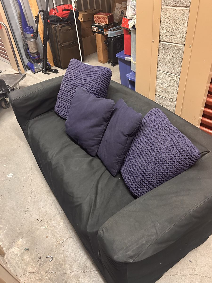 Black small couch