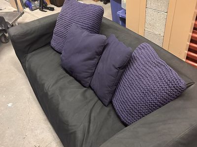 Black small couch