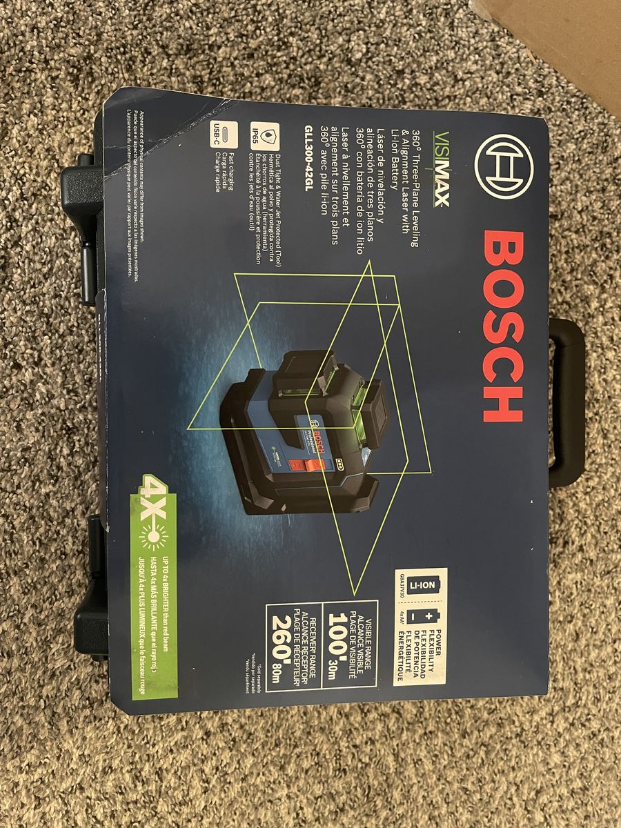 Bosch 3 Plane Laser Level 360 Green