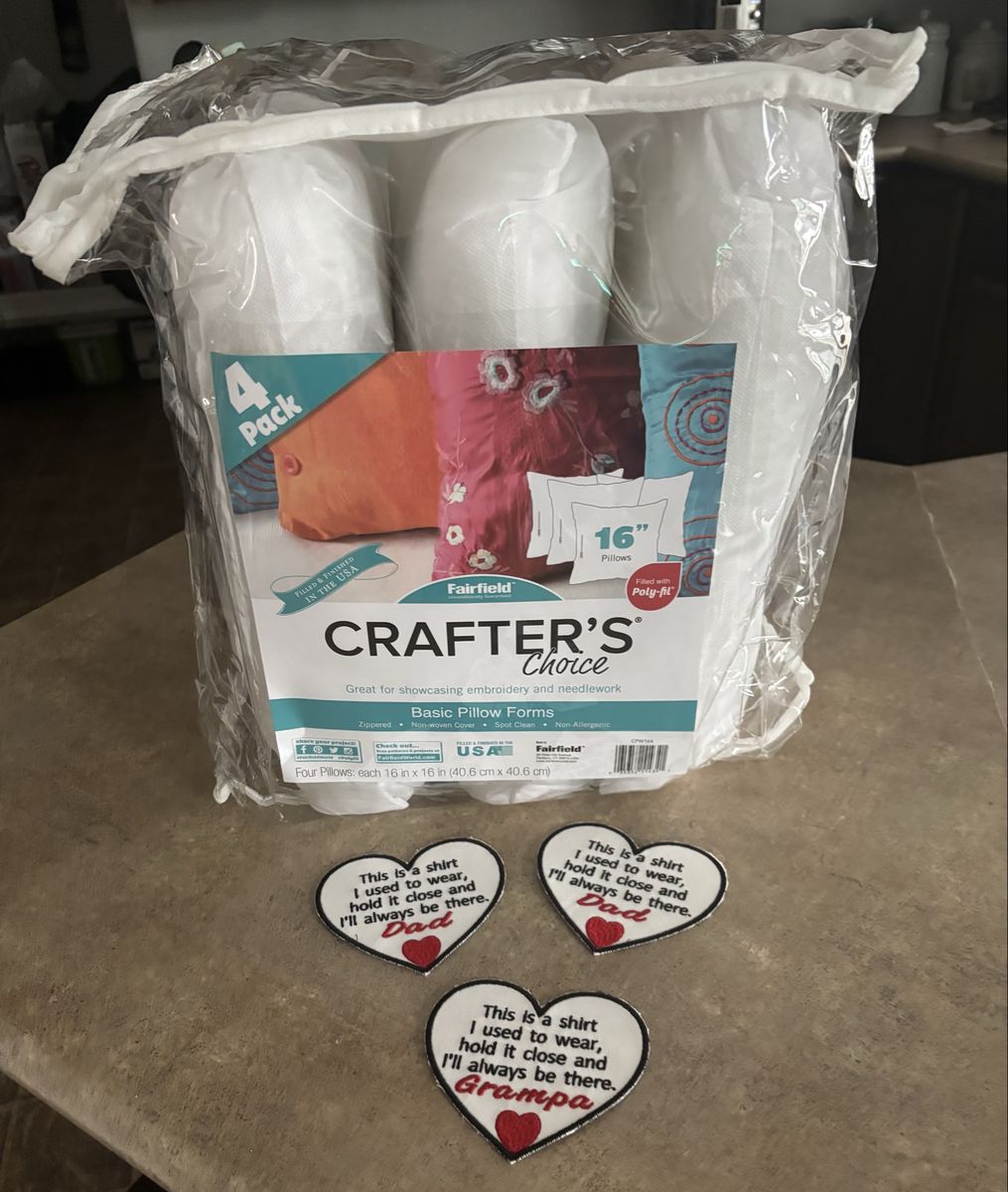 Pillows and patches for memory pillows