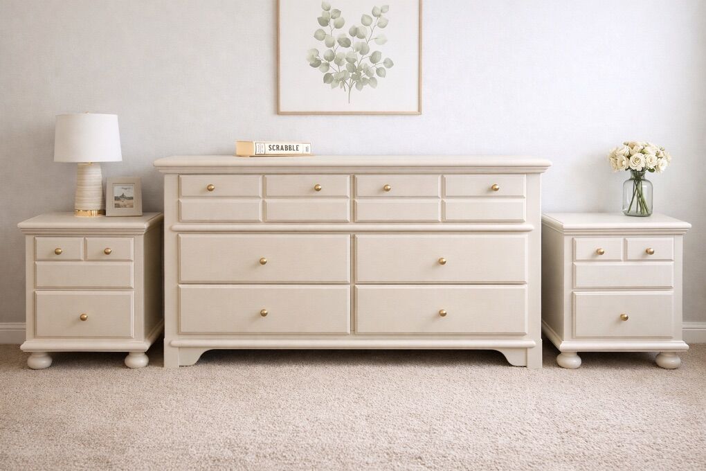 Besdeoom Set- Dresser + 2 Bedsides