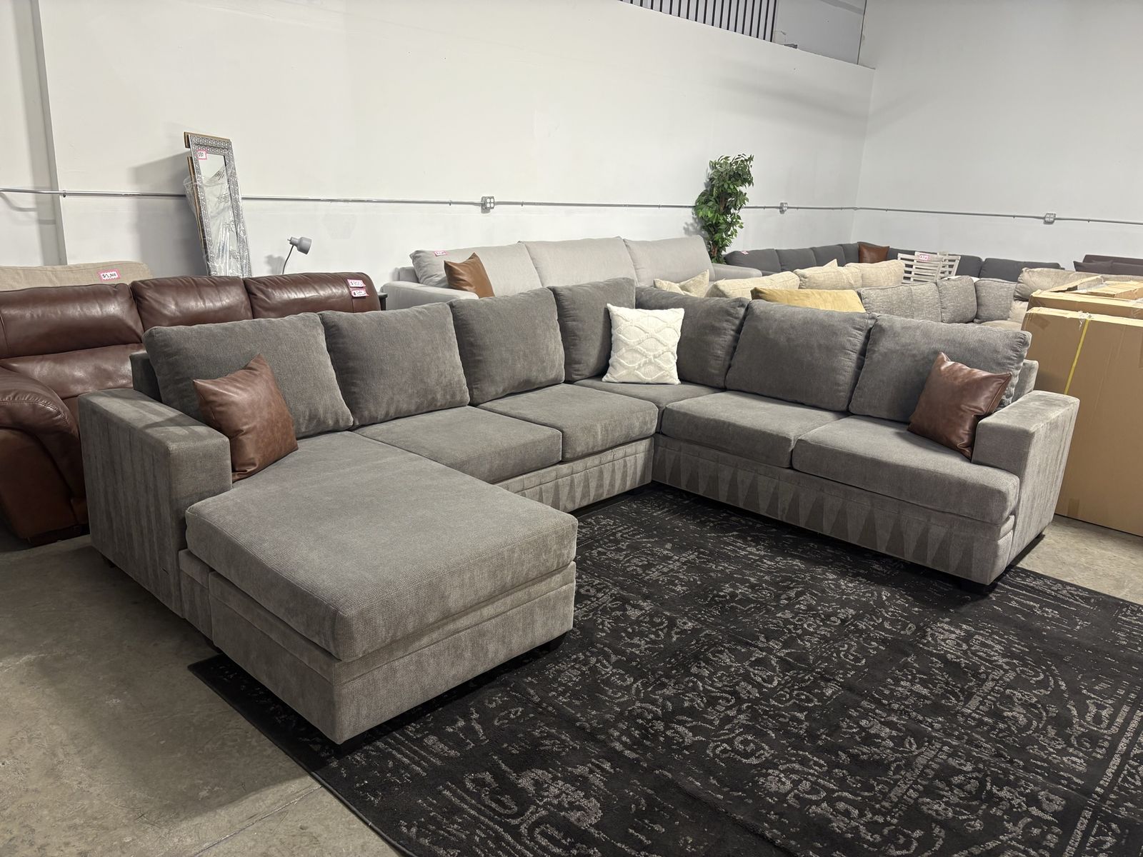 Living Spaces Sectional (Free Delivery )