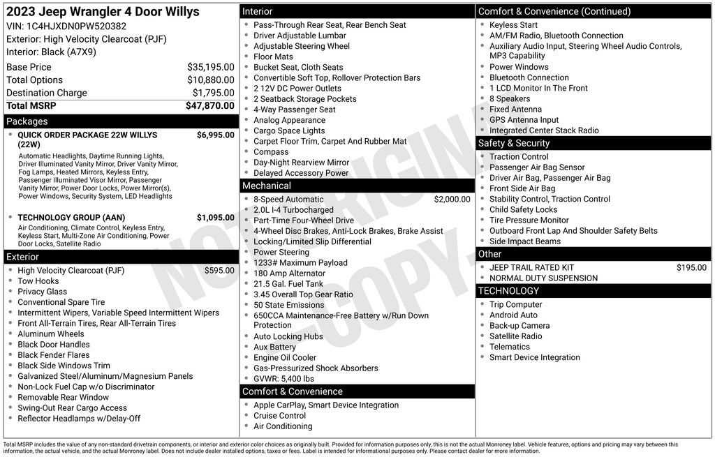 2023 Jeep Wrangler Willys
