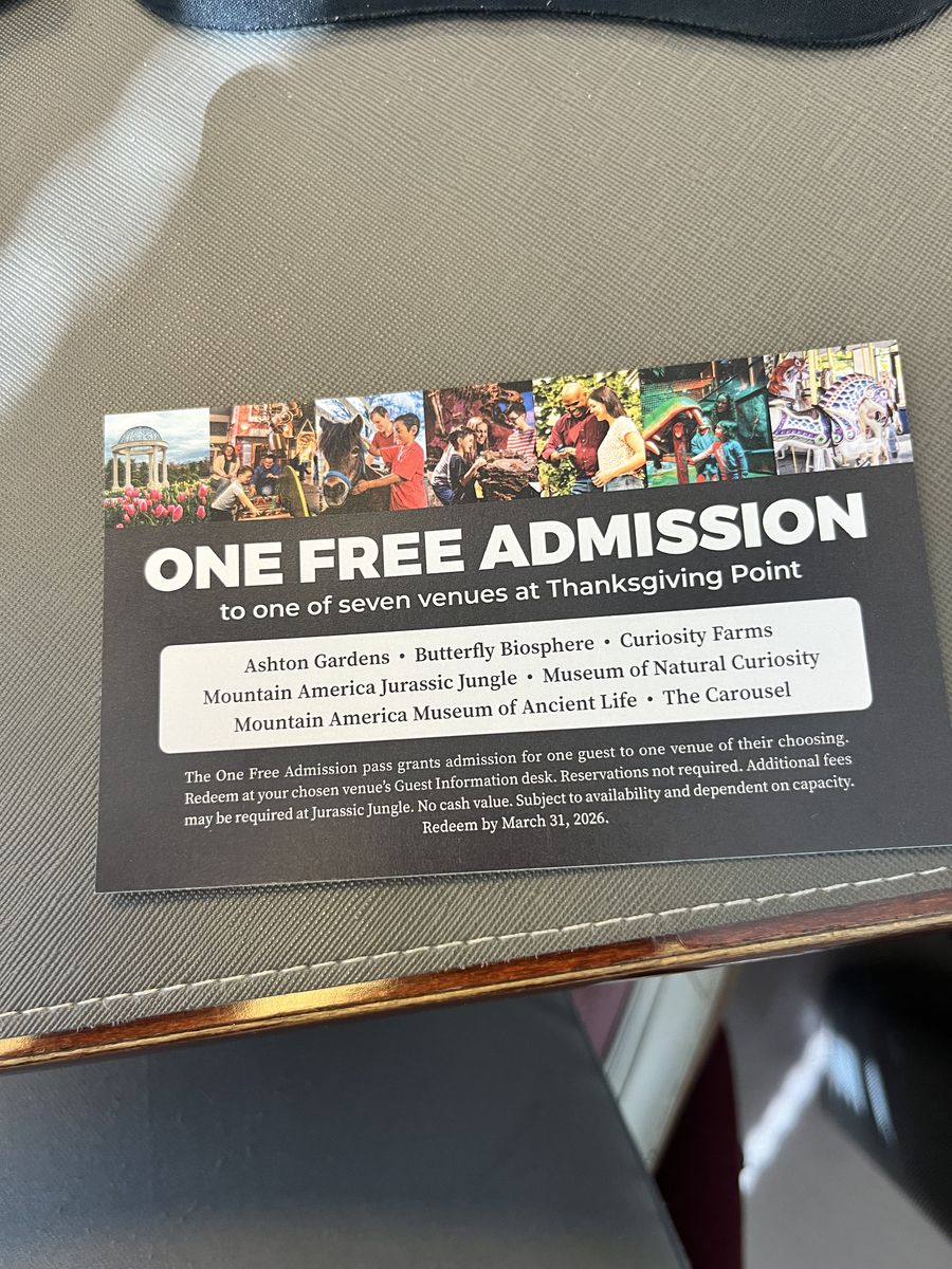 Free Admissions Thanksgiving Point