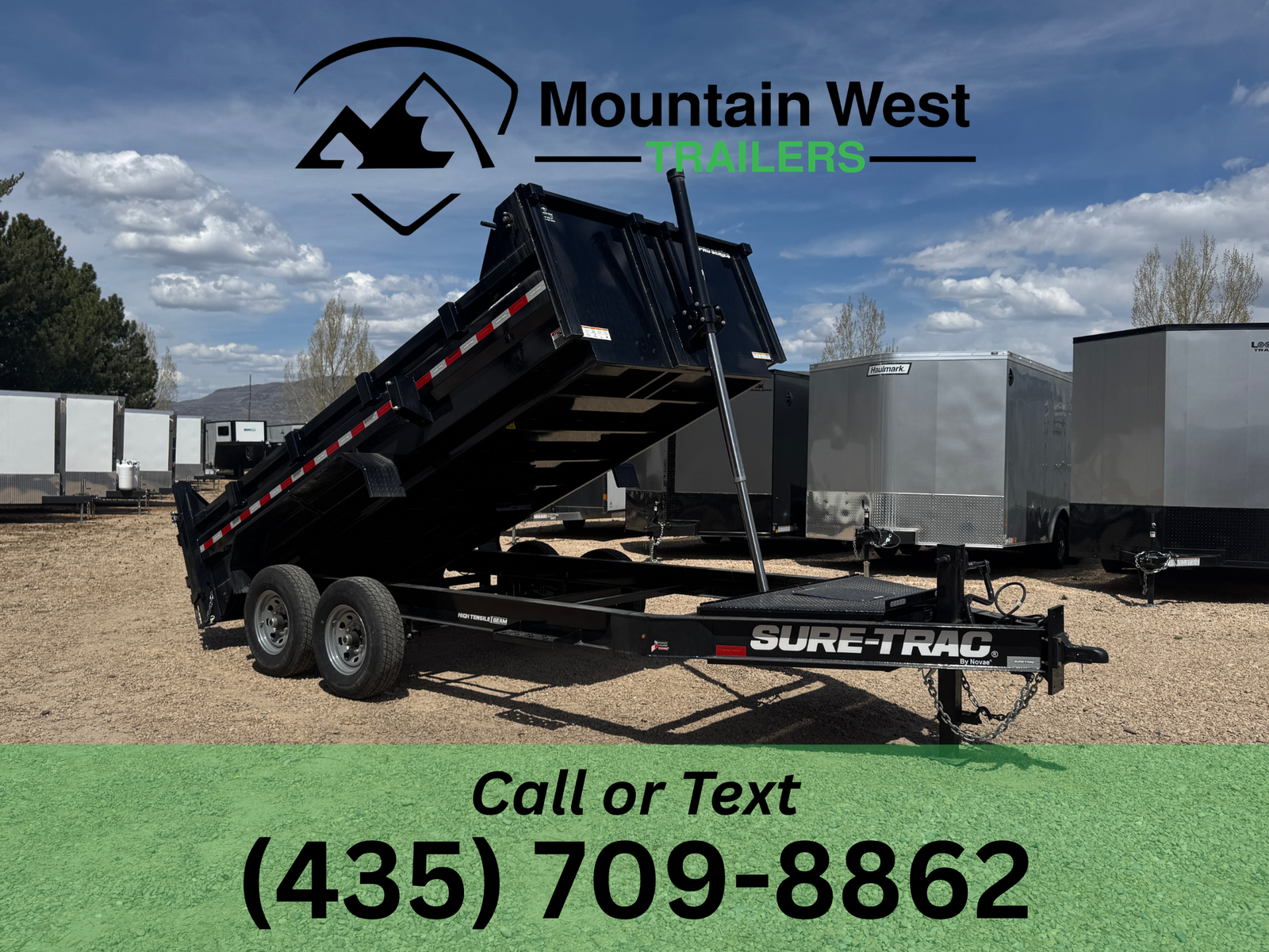 2026 Sure-Trac PRO SERIES 7X14-15.4K Telescopic Dump Trailer