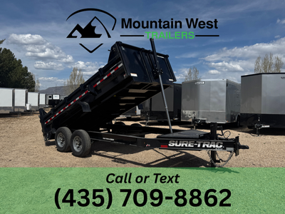 2026 Sure-Trac PRO SERIES 7X14-15.4K Telescopic Dump Trailer