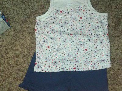 3T HEARTS AND FLOWERS SHORTS SET