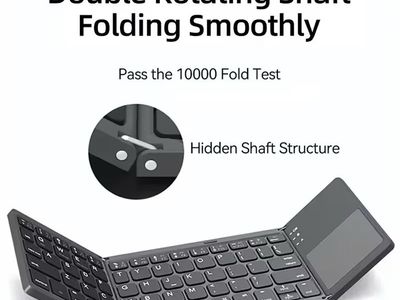 Foldable Wireless Keyboard With Touchpad & Touch Pen